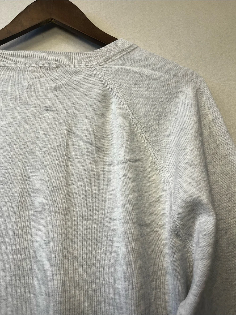 Brooks Brothers Light Gray Crewneck Sweater